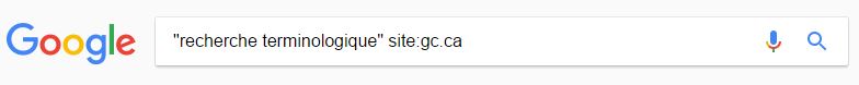 recherche terminologique google
